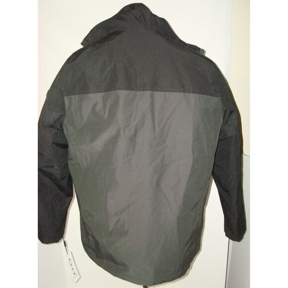 New NWT M Mens Coat Calvin Klein Jacket 3 in 1 System Black Gray Infinite Stretc - Picture 7 of 10